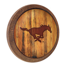 Load image into Gallery viewer, SMU Mustangs: Branded &quot;Faux&quot; Barrel Top Sign - The Fan-Brand