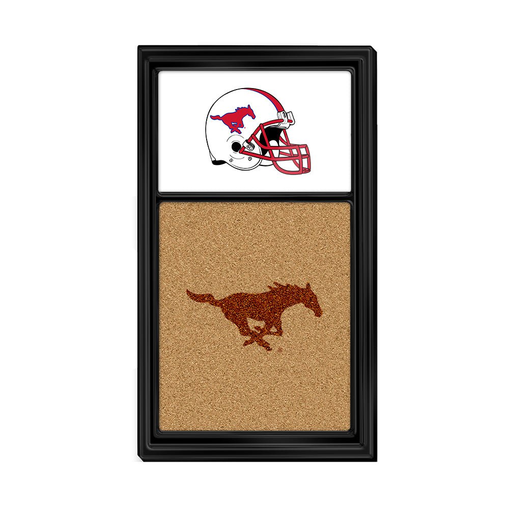 SMU Mustangs: Dual Logo - Cork Note Board - The Fan-Brand