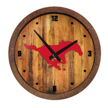 Load image into Gallery viewer, SMU Mustangs: &quot;Faux&quot; Barrel Top Wall Clock - The Fan-Brand