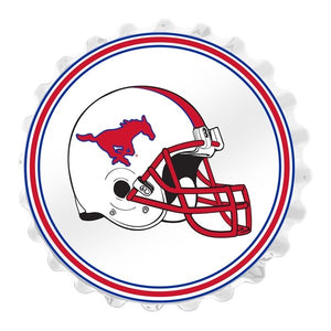 SMU Mustangs: Helmet - Bottle Cap Wall Sign - The Fan-Brand