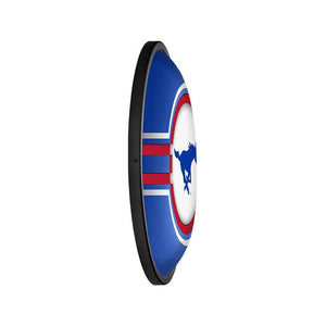 SMU Mustangs: Oval Slimline Lighted Wall Sign - The Fan-Brand