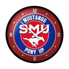 Load image into Gallery viewer, SMU Mustangs: PONY UP - Modern Disc Wall Clock - The Fan-Brand