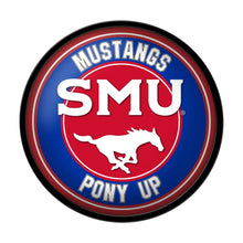 Load image into Gallery viewer, SMU Mustangs: PONY UP - Modern Disc Wall Sign - The Fan-Brand