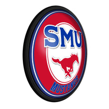 Load image into Gallery viewer, SMU Mustangs: Round Slimline Lighted Wall Sign - The Fan-Brand
