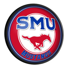 Load image into Gallery viewer, SMU Mustangs: Round Slimline Lighted Wall Sign - The Fan-Brand