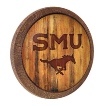 Load image into Gallery viewer, SMU Mustangs: SMU - Branded &quot;Faux&quot; Barrel Top Sign - The Fan-Brand