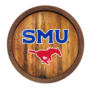 SMU Mustangs: SMU - "Faux" Barrel Top Sign - The Fan-Brand
