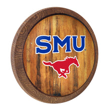 Load image into Gallery viewer, SMU Mustangs: SMU - &quot;Faux&quot; Barrel Top Sign - The Fan-Brand