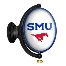 Load image into Gallery viewer, SMU Mustangs: SMU - Original Oval Rotating Lighted Wall Sign - The Fan-Brand