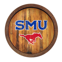 Load image into Gallery viewer, SMU Mustangs: SMU - Weathered &quot;Faux&quot; Barrel Top Sign - The Fan-Brand