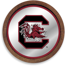 Load image into Gallery viewer, South Carolina Gamecocks: &quot;Faux&quot; Barrel Top Mirrored Wall Sign - The Fan-Brand