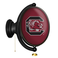 Load image into Gallery viewer, South Carolina Gamecocks: Original Oval Rotating Lighted Wall Sign - The Fan-Brand