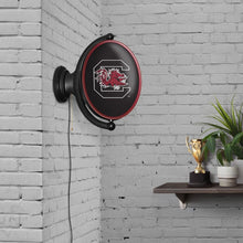 Load image into Gallery viewer, South Carolina Gamecocks: Original Oval Rotating Lighted Wall Sign - The Fan-Brand