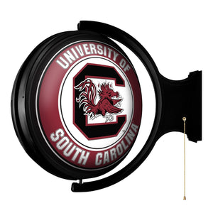 South Carolina Gamecocks: Original Round Lighted Rotating Wall Sign - The Fan-Brand