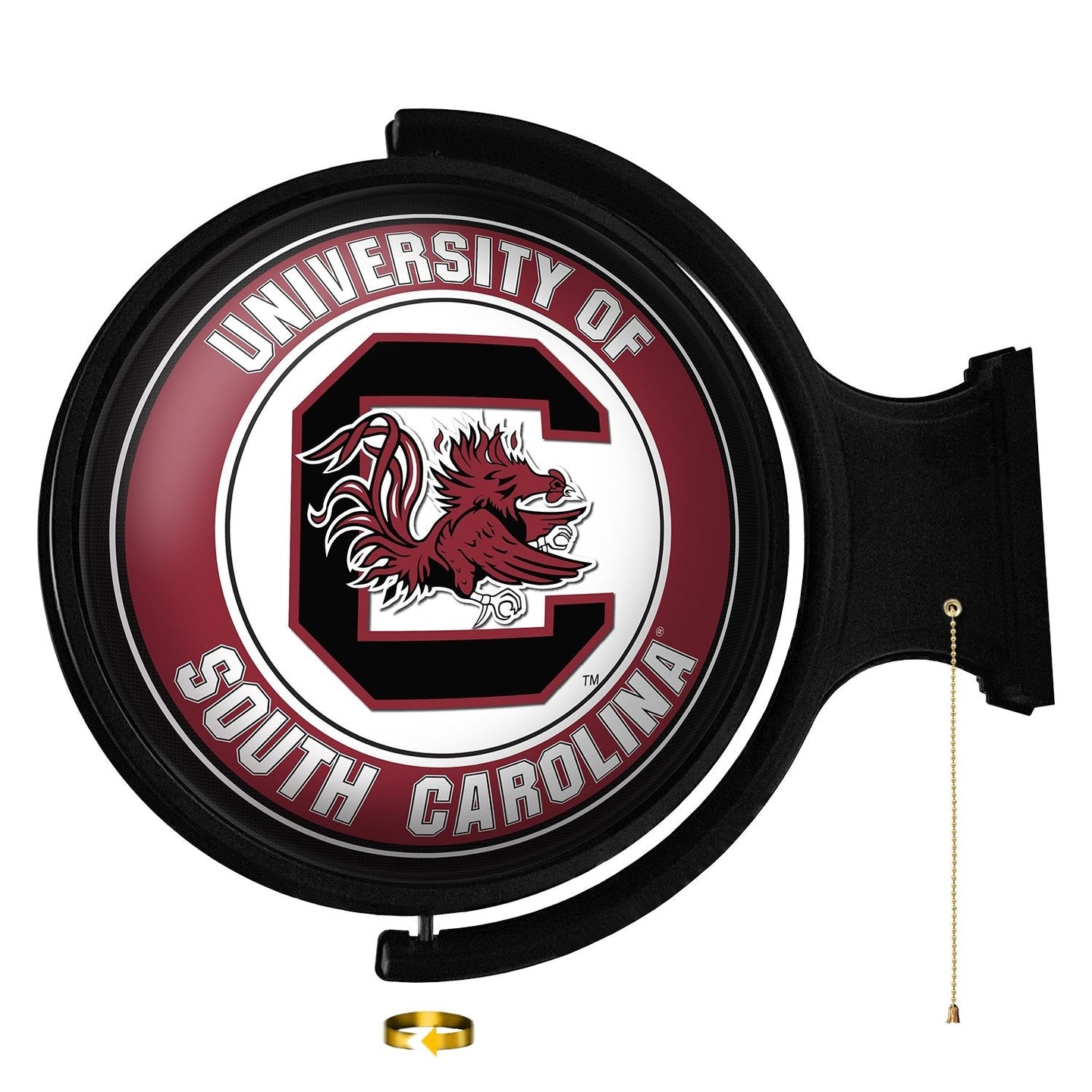 South Carolina Gamecocks: Original Round Lighted Rotating Wall Sign - The Fan-Brand