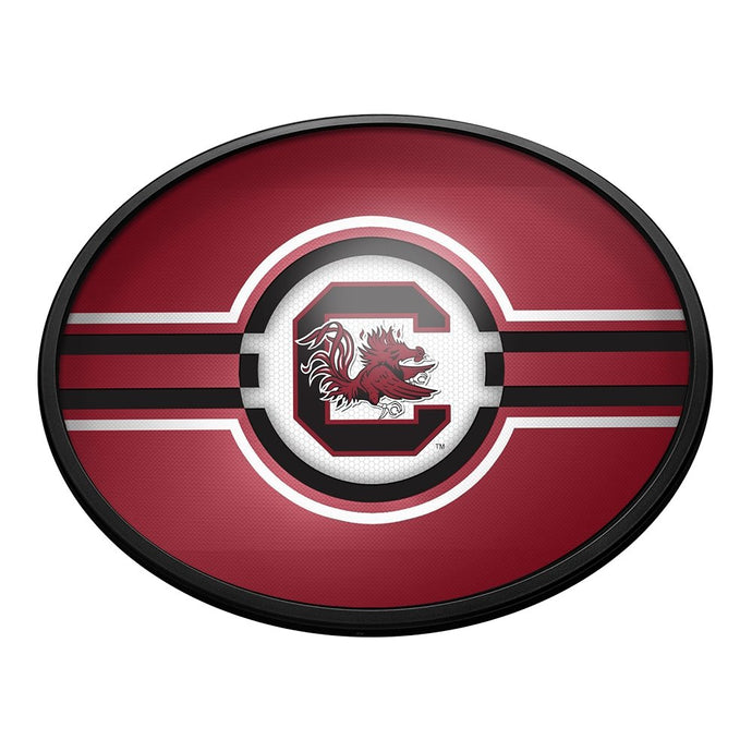 South Carolina Gamecocks: Oval Slimline Lighted Wall Sign - The Fan-Brand