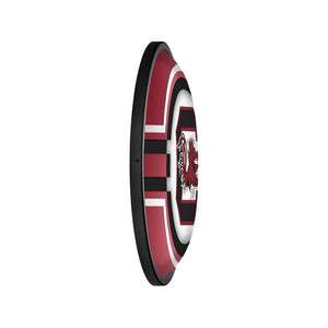 South Carolina Gamecocks: Oval Slimline Lighted Wall Sign - The Fan-Brand