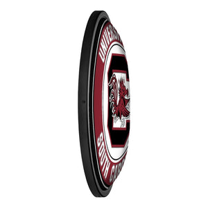 South Carolina Gamecocks: Round Slimline Lighted Wall Sign - The Fan-Brand