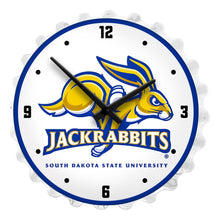 Load image into Gallery viewer, South Dakota State Jackrabbits: Bottle Cap Lighted Wall Clock - The Fan-Brand