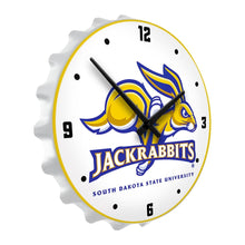 Load image into Gallery viewer, South Dakota State Jackrabbits: Bottle Cap Lighted Wall Clock - The Fan-Brand