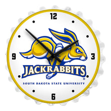Load image into Gallery viewer, South Dakota State Jackrabbits: Bottle Cap Lighted Wall Clock - The Fan-Brand