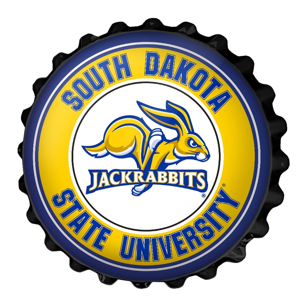 South Dakota State Jackrabbits: Bottle Cap Wall Sign - The Fan-Brand