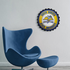 South Dakota State Jackrabbits: Bottle Cap Wall Sign - The Fan-Brand