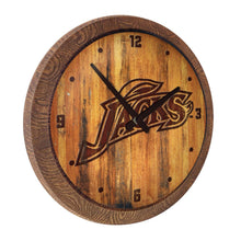 Load image into Gallery viewer, South Dakota State Jackrabbits: Branded &quot;Faux&quot; Barrel Top Wall Clock - The Fan-Brand