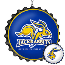 Load image into Gallery viewer, South Dakota State Jackrabbits: Double-Sided Bottle Cap Dangler - The Fan-Brand