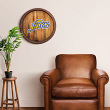 Load image into Gallery viewer, South Dakota State Jackrabbits: &quot;Faux&quot; Barrel Top Sign - The Fan-Brand