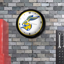 Load image into Gallery viewer, South Dakota State Jackrabbits: Jack - Retro Lighted Wall Clock - The Fan-Brand