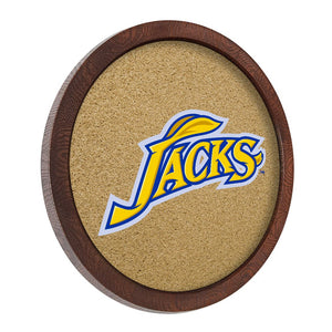 South Dakota State Jackrabbits: Jacks - Mirrored Barrel Top Cork Note Board - The Fan-Brand