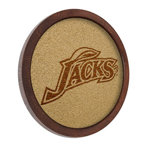 South Dakota State Jackrabbits: Jacks - Mirrored Barrel Top Cork Note Board - The Fan-Brand