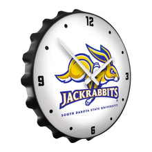 Load image into Gallery viewer, South Dakota State Jackrabbits: Mascot - Bottle Cap Wall Clock - The Fan-Brand