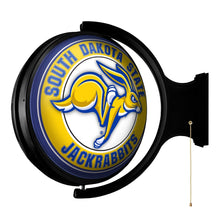 Load image into Gallery viewer, South Dakota State Jackrabbits: Mascot - Original Round Rotating Lighted Wall Sign - The Fan-Brand