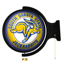 Load image into Gallery viewer, South Dakota State Jackrabbits: Mascot - Original Round Rotating Lighted Wall Sign - The Fan-Brand