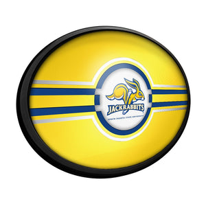 South Dakota State Jackrabbits: Oval Slimline Lighted Wall Sign - The Fan-Brand