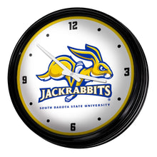 Load image into Gallery viewer, South Dakota State Jackrabbits: Retro Lighted Wall Clock - The Fan-Brand