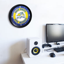 Load image into Gallery viewer, South Dakota State Jackrabbits: Ribbed Frame Wall Clock - The Fan-Brand