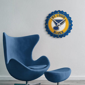 St. Louis Blues: Bottle Cap Wall Clock - The Fan-Brand