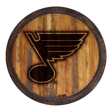 Load image into Gallery viewer, St. Louis Blues: Branded &quot;Faux&quot; Barrel Top Sign - The Fan-Brand
