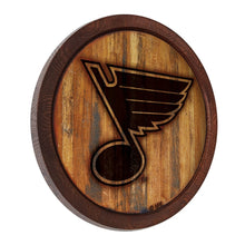 Load image into Gallery viewer, St. Louis Blues: Branded &quot;Faux&quot; Barrel Top Sign - The Fan-Brand