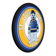 Load image into Gallery viewer, St. Louis Blues: Louie - Round Slimline Lighted Wall Sign - The Fan-Brand