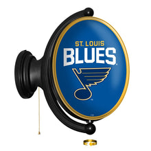 Load image into Gallery viewer, St. Louis Blues: Original Oval Rotating Lighted Wall Sign - The Fan-Brand