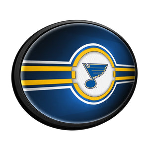 St. Louis Blues: Oval Slimline Lighted Wall Sign - The Fan-Brand