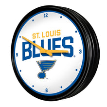 Load image into Gallery viewer, St. Louis Blues: Retro Lighted Wall Clock - The Fan-Brand