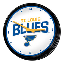 Load image into Gallery viewer, St. Louis Blues: Retro Lighted Wall Clock - The Fan-Brand