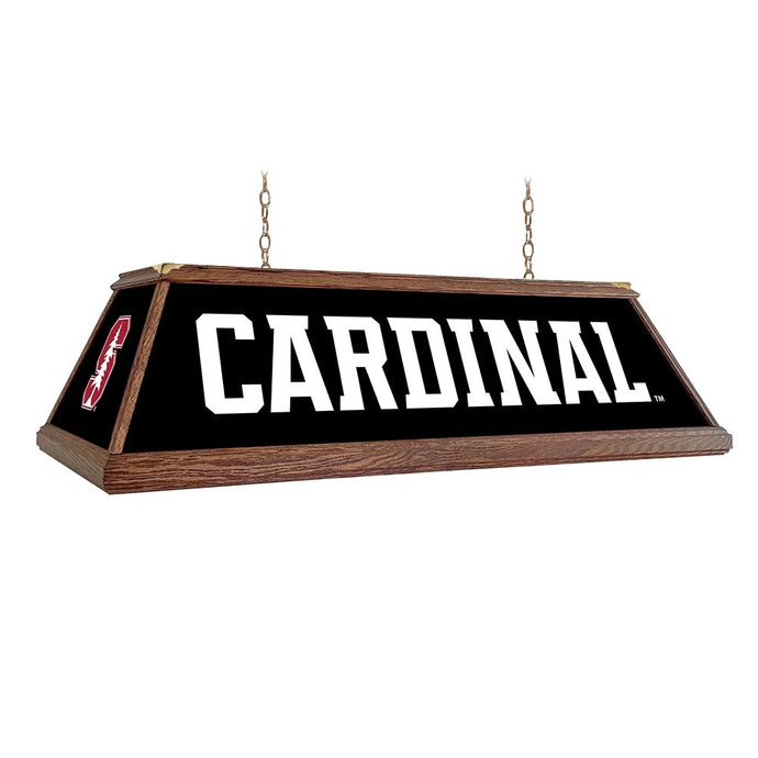 Stanford Cardinal: Cardinal - Premium Wood Pool Table Light - The Fan-Brand