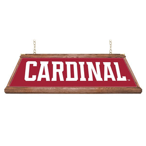 Stanford Cardinal: Cardinal - Premium Wood Pool Table Light - The Fan-Brand