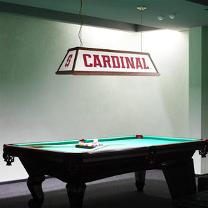 Stanford Cardinal: Cardinal - Premium Wood Pool Table Light - The Fan-Brand